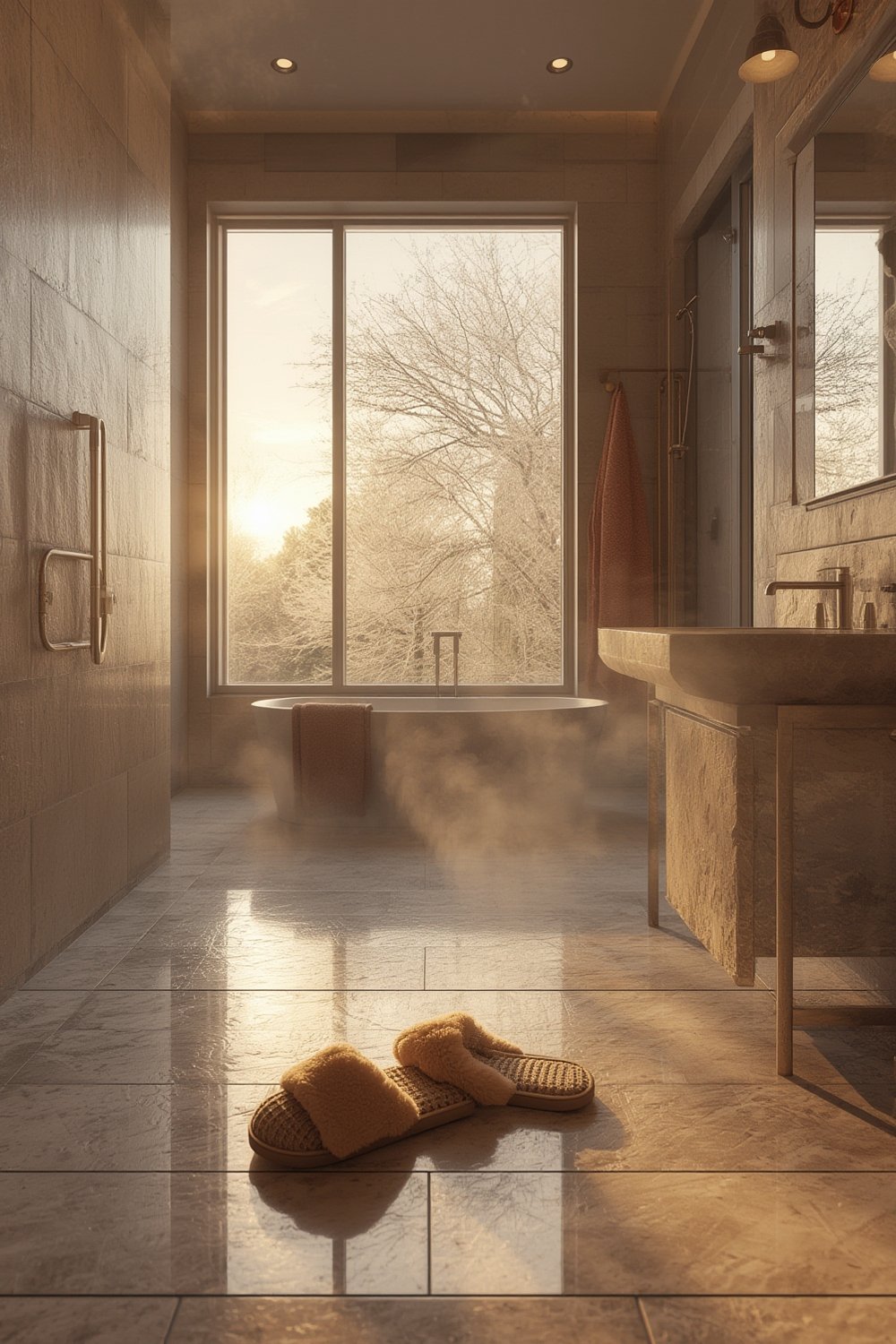 heated bathroom floors - Illustration 1