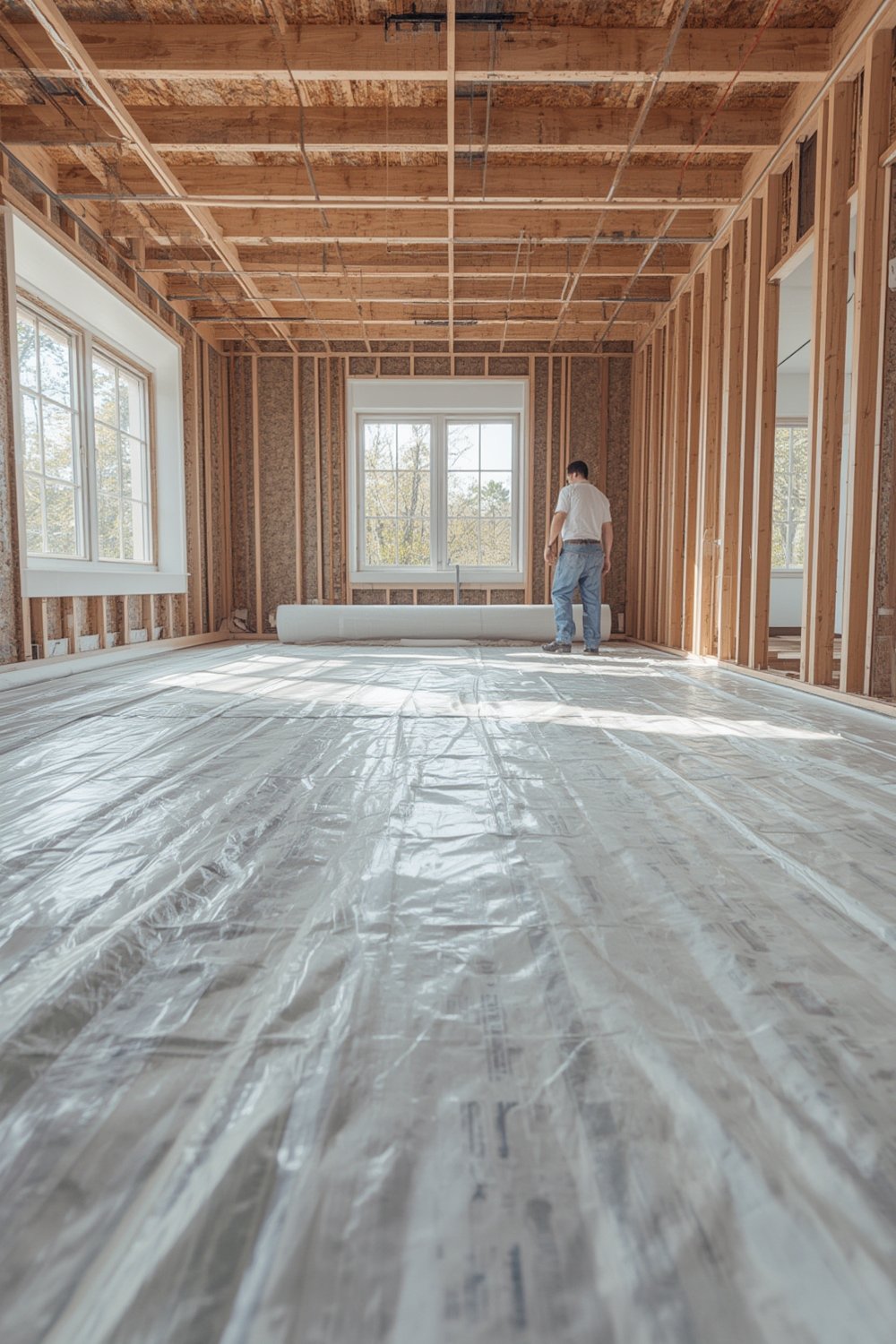 moisture barrier installation - Illustration 1